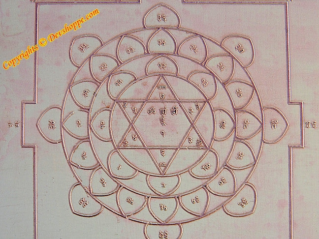 Veer (Vira) Sadhana Poojan yantra on copper plate