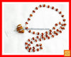 One Faced (1 Mukhi) Rudraksha with Surya Yantra and Silver Rudraksha Mala
