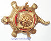 Kachap (Kashyap) Meru Shree Yantra in brass / Shri Yantra on Tortorise