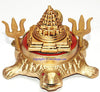 Kachap (Kashyap) Meru Shree Yantra in brass / Shri Yantra on Tortorise