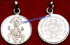 Sri Narasimha yantra silver pendant for protection and courage